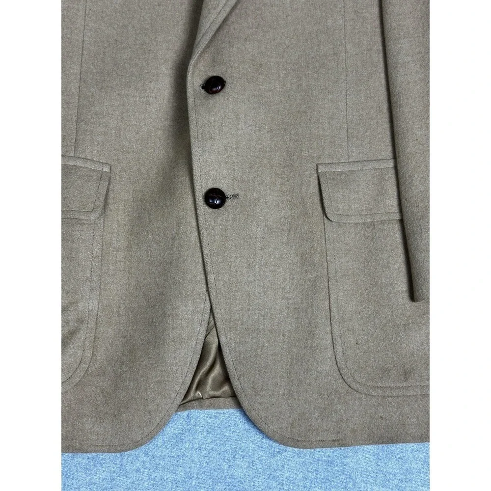 VTG‎ 80s Barrister Collection Blazer Mens 40 Camel Tan 100% Camelhair Sport Coat